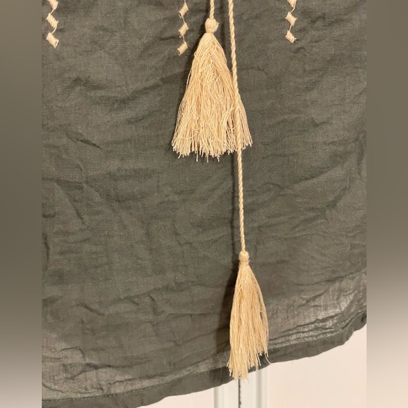 Bohemian World Market top made in India, O/S🩶 - Picture 4 of 11